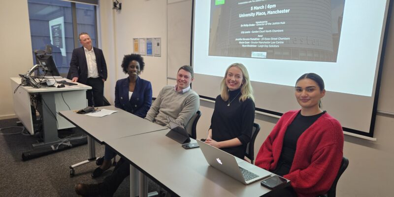 University of Manchester hosted a human rights and legal aid careers event