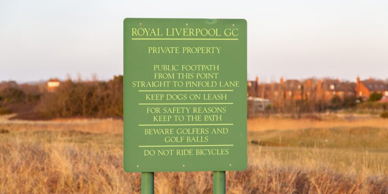 The Just Stop Oil campaigners were removed from the Open Golf Championship at Royal Liverpool Golf Club (pictured) during a protest in July 2023. Credit: Phillip Brookes / Shutterstock.