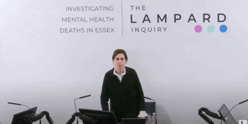The Lampard Inquiry is chaired by Baroness Kate Lampard CBE (pictured). Credit: Lampard Inquiry / YouTube.