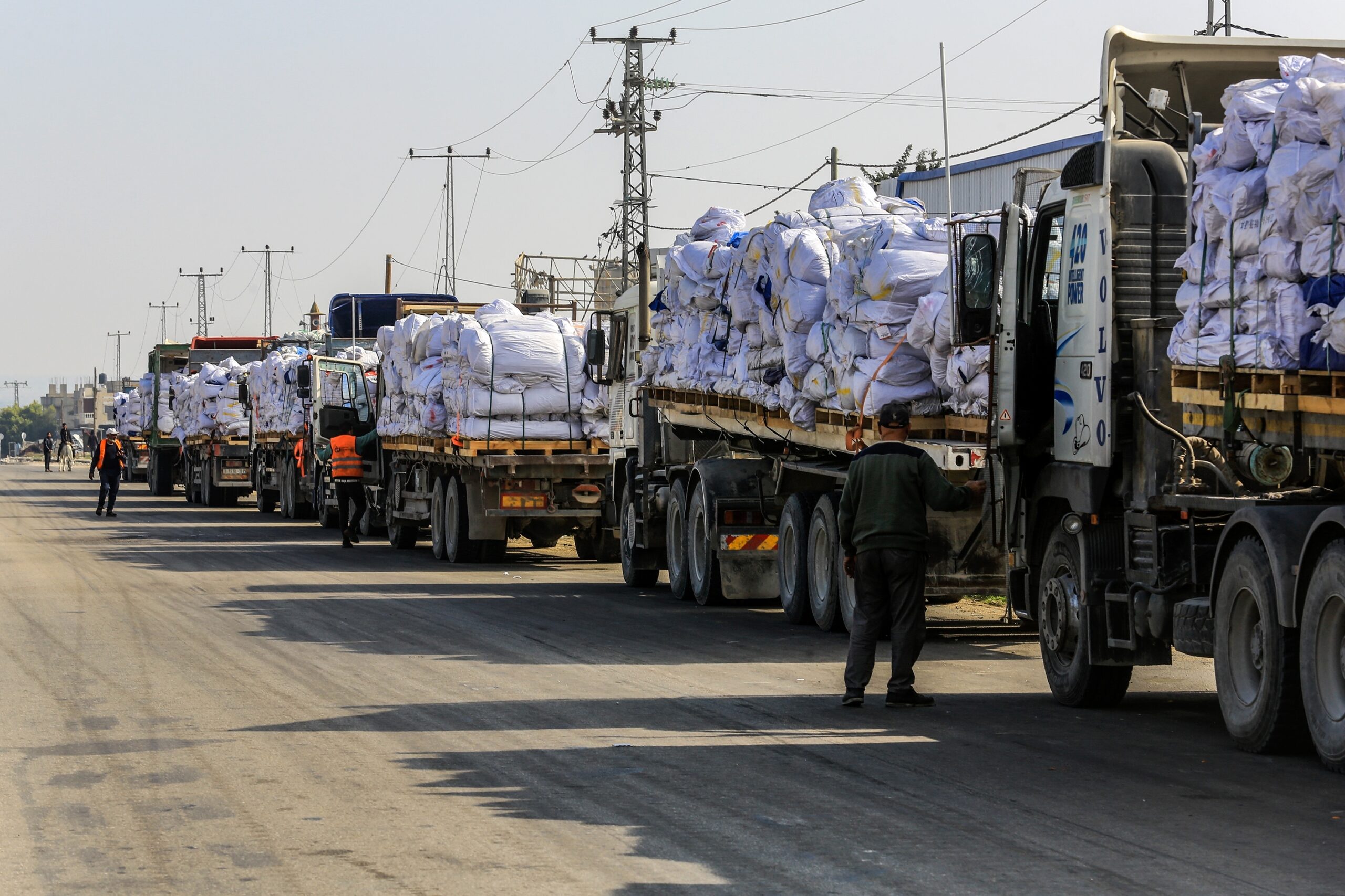 After 11 weeks' full blockade on aid into Gaza, Israel allowed a limited number of lorries to enter from the controversial Gaza Humanitarian Foundation (GHF). Dozens of Palestinians have been killed near GHF sites since 26 May. Credit: Anas Mohammed / Shutterstock.