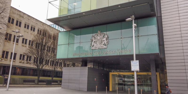 The possession claim at Manchester Civil Justice Centre (pictured) was struck out. Credit: 4kclips / Shutterstock.