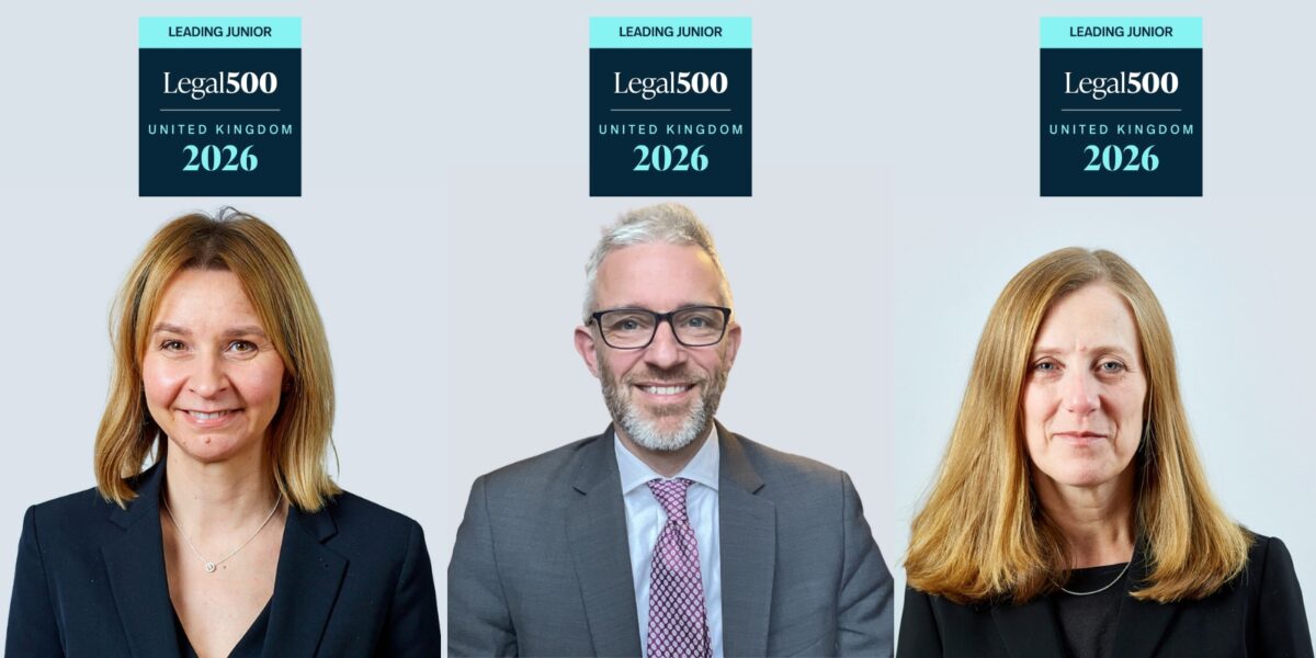 Kerry Smith (left), Ben McCormac (centre) and Elizabeth Mottershaw (right), Leading Juniors for court of protection. Credit: Garden Court North.