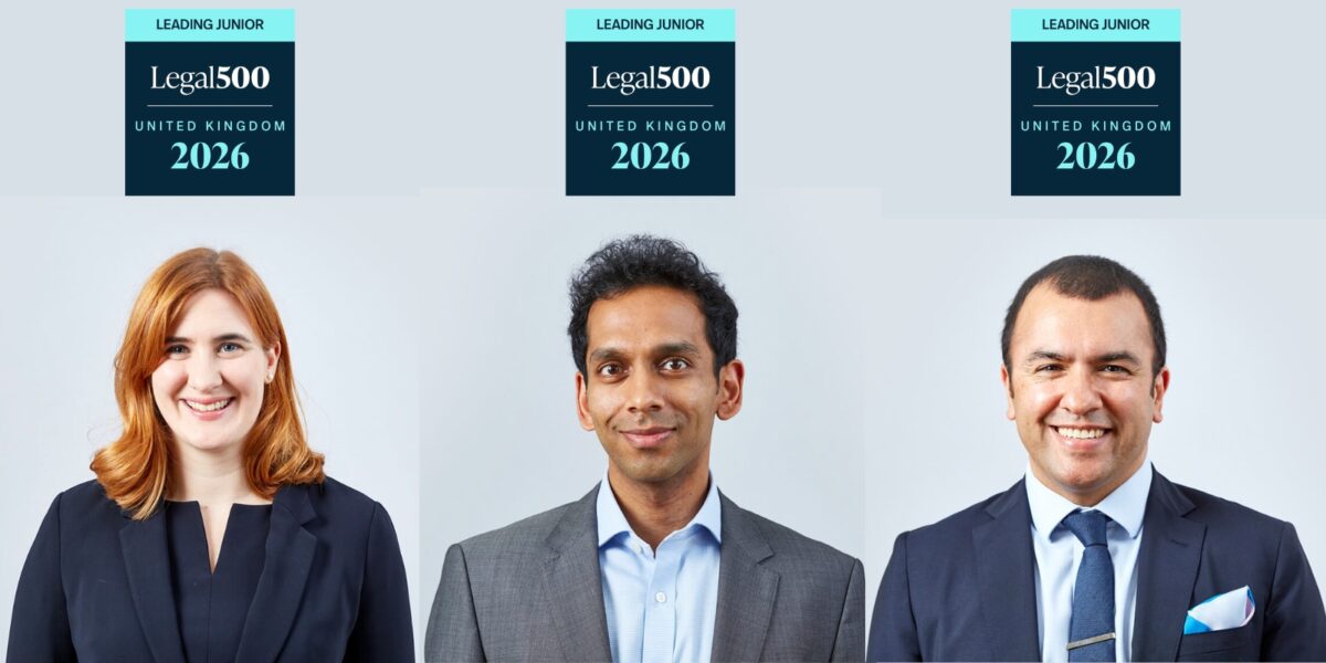 Natalie Wilkins (left), Vijay Jagadesham (centre) and Tasaddat Hussein (right), Leading Juniors for immigration. Credit: Garden Court North