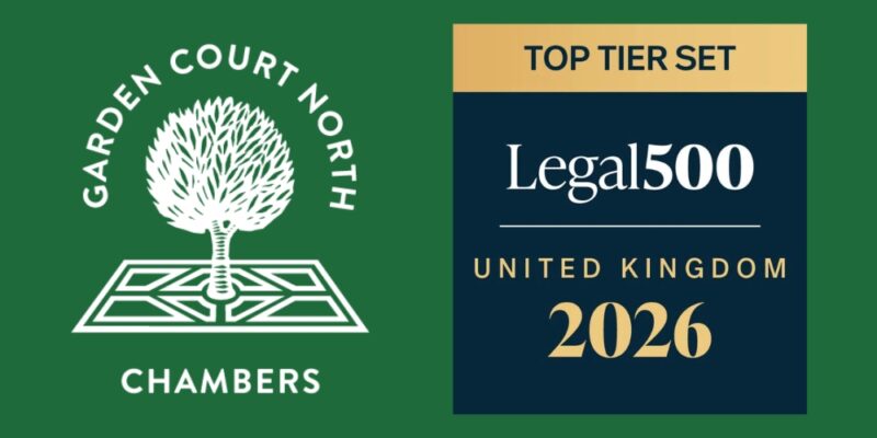 Garden Court North was ranked as a 'Top Tier Set' by the Legal 500 in 2026. Credit: Garden Court North.