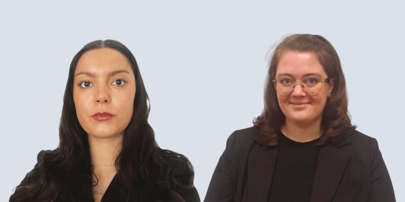 Garden Court North's Misha Nayak-Oliver (left) and Bethany Currie (right). Credit: Garden Court North.