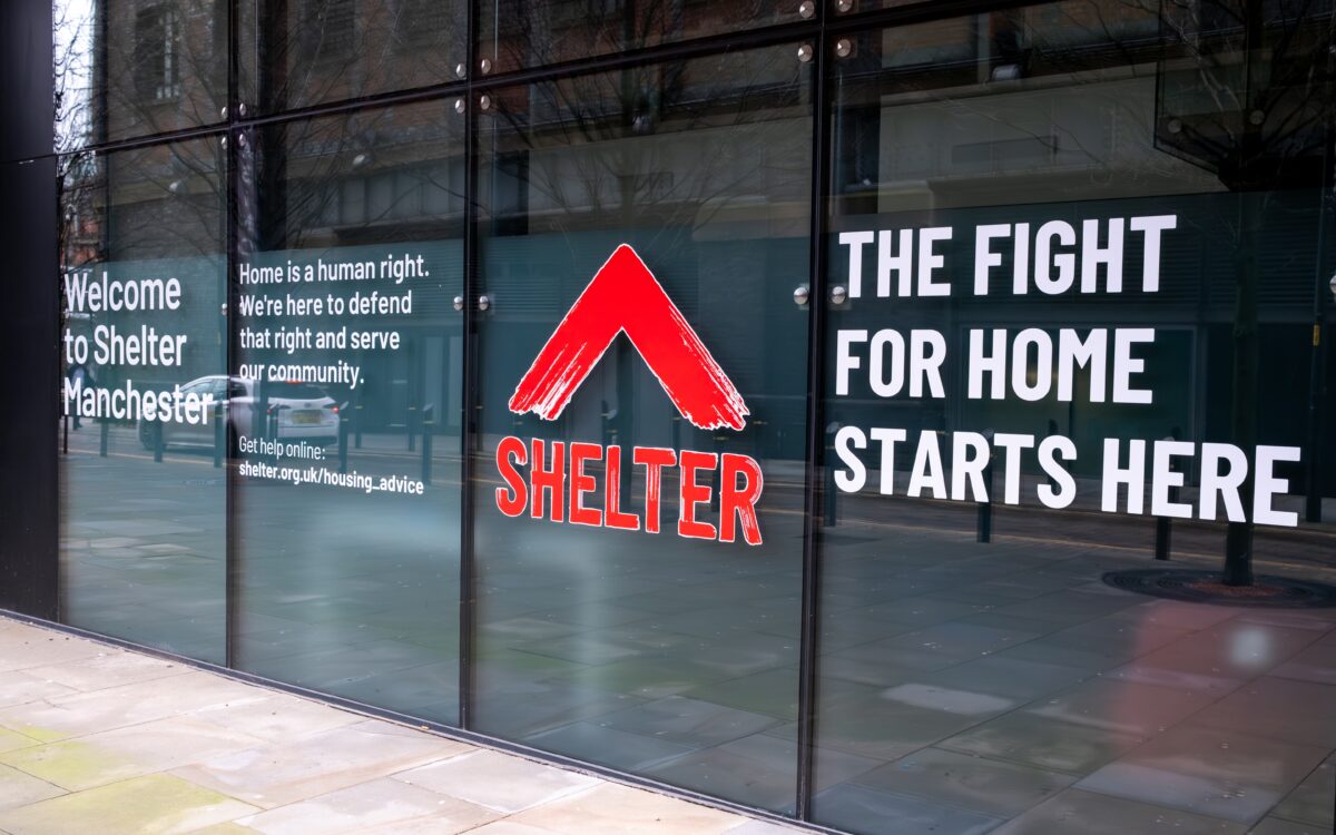 Headquarters of Shelter in Manchester. Credit: Marmalade Photos / Shutterstock.