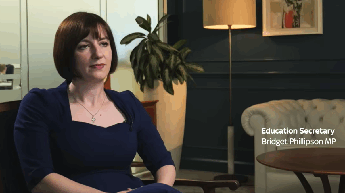 Secretary of State for Education Bridget Phillipson appeared in the documentary. Credit: Sky News / YouTube.