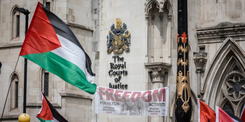 Garden Court North's Mira Hammad represented Palestine Action protester Leona Kamio during the trial. Credit: Pete Speller / Shutterstock.