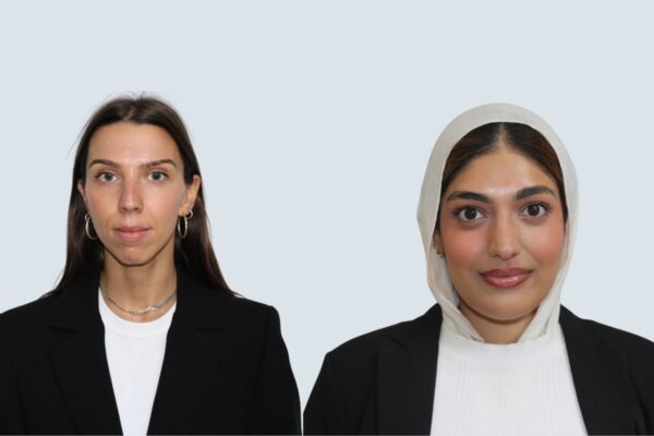 Garden Court North's latest members, Pragnya Iovine (left) and Iqra Shahid (right). Credit: Alex Blair / Garden Court North.